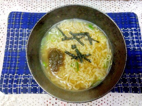 とろろ昆布のラーメン